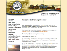 Tablet Screenshot of leighsociety.com